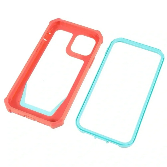 Shockproof Case for iPhone 11 – Coral & Teal Heavy Duty Cover (New!) - Picture 3 of 7